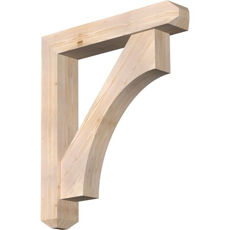 Ekena Millwork Westlake Craftsman Smooth Bracket w/ Offset Brace, Douglas Fir, 7 1/2"W x 42"D x 48"H BKT0806X42X48WTL04SDF